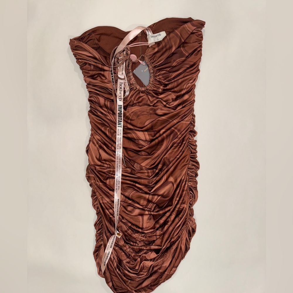 House of CB Copper Ruched Dress